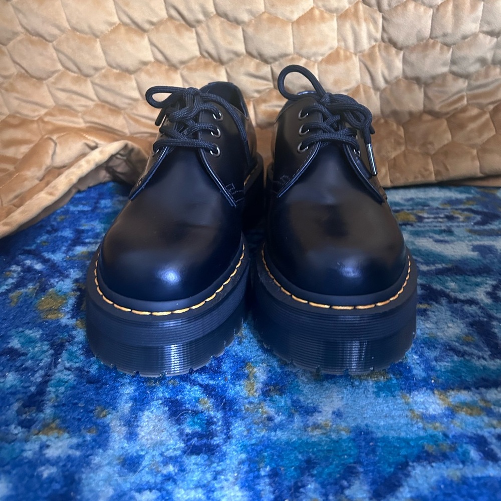 COPY - Doc Marten 1461 Quad Black Platform Oxfords *WORN ONCE*